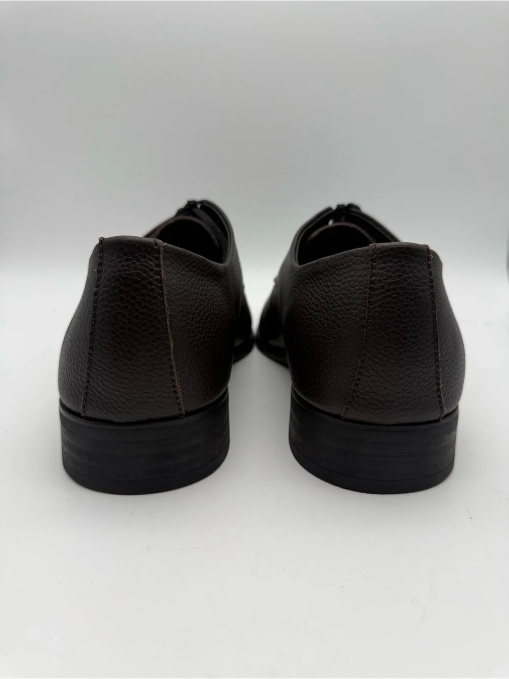 BRAND NEW Calvin Klein Men's Ramses Tumbled Leather Dark Brown Men’s Size 11